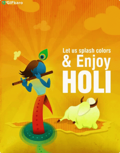 Let Us Splash Colors And Enjoy Holi Gifkaro GIF - Let Us Splash Colors And  Enjoy Holi Gifkaro Happy Festival Of Colors - Discover & Share GIFs