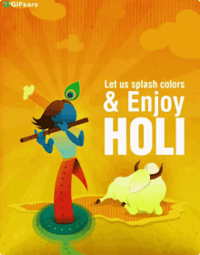 Let Us Splash Colors And Enjoy Holi Gifkaro GIF - Let Us Splash Colors And Enjoy Holi Gifkaro Happy Festival Of Colors GIFs