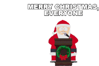 Merry Christmas Everyone Santa Clause Sticker - Merry Christmas Everyone Santa Clause South Park Stickers