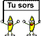 Tu Sors Banana Sticker - Tu Sors Banana Happy Stickers