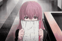 cry sad embarrassed hiding manga