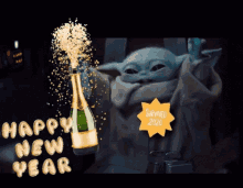 Grogu Happy New Year GIF - Grogu Happy New Year GIFs