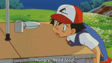 Hungry. Need Food. Pokemon. GIF - Pokemon Ash Hungry GIFs