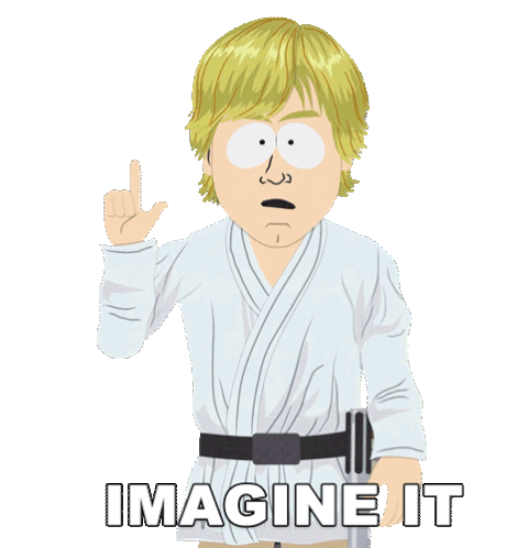 Imagine It Believe In It Sticker - Imagine It Believe In It Luke Skywalker Stickers