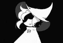 a black and white drawing of a person with a beard