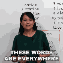 These Words Are Everywhere Rebecca GIF - These Words Are Everywhere Rebecca Engvid GIFs