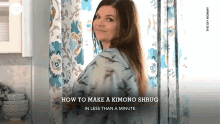 how to make a kimono shrug in less than a minute turn around how to diy
