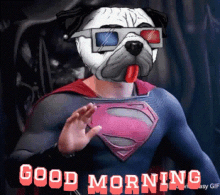 Super Space Pug Good Morning Space Pugs GIF - Super Space Pug Good Morning Space Pugs Space Pugs Alpha GIFs