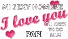 I Love You Papi GIF - I Love You Papi Glitter GIFs