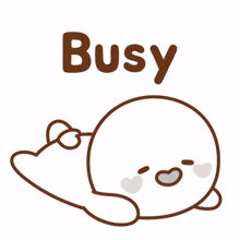 white little man cute busy have no time