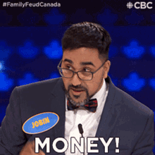 Money Jobin GIF - Money Jobin Family Feud Canada GIFs