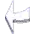 a drawing of an arrow pointing to the left .