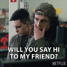 Will You Say Hi To My Friend Yule GIF - Will You Say Hi To My Friend Yule Timothée Chalamet GIFs