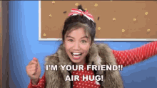 I'M Your Friend, Air Hug! (And Get Well Soon!) GIF - Im Your Friend Air Hug Friend GIFs