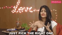 Just Pick The Right One Avantika Gupta GIF - Just Pick The Right One Avantika Gupta Pinkvilla GIFs