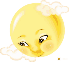 sweet dreams goodnight moon blush emoji