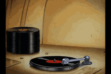 Record Player Discos GIF