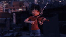 Playing Violin Music GIF