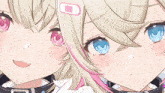 a close up of a girl with a bandage on her hair