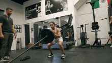 Lifting Weights Michelle Khare GIF - Lifting Weights Michelle Khare Squatting GIFs