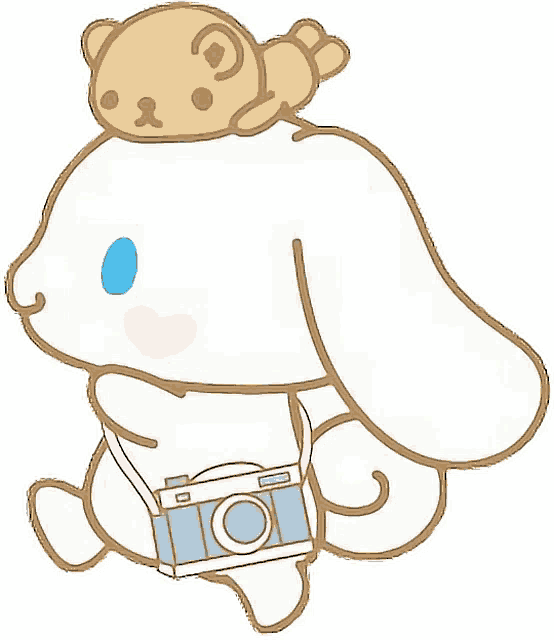 Cinnamoroll Travel Sticker - Cinnamoroll Travel Bear - Discover & Share GIFs