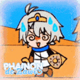 a cartoon character with the name phanon de zawa
