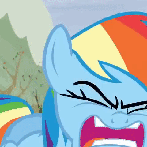 mlp rainbow dash angry