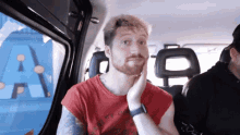 Rubbing Face Thinking GIF - Rubbing Face Thinking Stressed GIFs