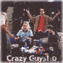 Crazy Guys Jump For Joy GIF - Crazy Guys Jump For Joy Big Bang Theory GIFs