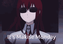 Makise Kurisu Monday GIF - Makise Kurisu Monday Steins Gate GIFs