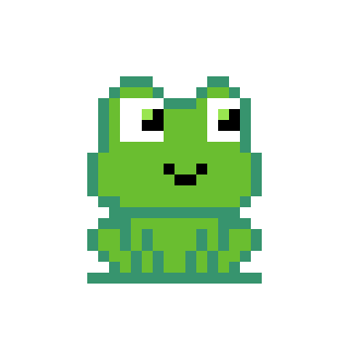 Frog Pixel Sticker - Frog Pixel Neonfrogtoo Stickers