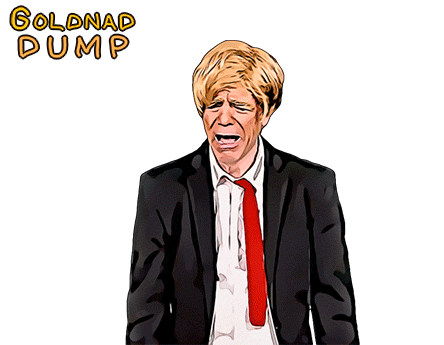 Goldnad Dump Donald Trump Sticker - Goldnad Dump Donald Trump Fake Laugh Stickers