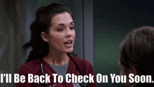 Chicago Med Natalie Manning GIF - Chicago Med Natalie Manning Ill Be Back To Check On You Soon GIFs
