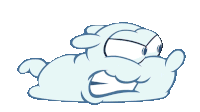 Angry Cloudlet Sticker