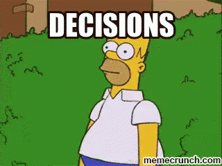 Homer And Decisions - Decisions GIF - Decisions Homer Simpson Homer GIFs