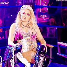 alexa bliss disgusted wwe smack down wrestling