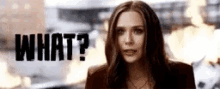 Scarlet Witch What GIF - Scarlet Witch What Wanda GIFs