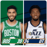 Boston Celtics (39) Vs. Utah Jazz (24) Half-time Break GIF - Nba Basketball Nba 2021 GIFs