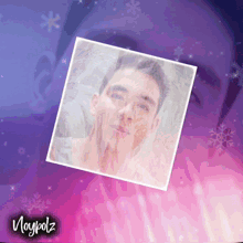 a picture of a man in a square with the name noypolz on the bottom