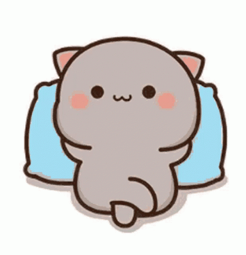 Grey Cat GIF - Grey Cat Lounging - Discover & Share GIFs