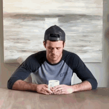 Blowing Into A Cup Daniel Labelle GIF - Blowing Into A Cup Daniel Labelle Spilled Out GIFs