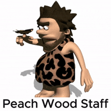 Peach Peach Wood GIF - Peach Peach Wood Peach Wood Staff GIFs