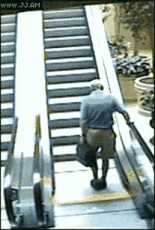 Escalator Stairs GIF - Escalator Stairs Fail GIFs