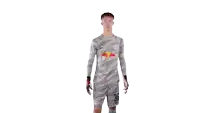 a soccer player wearing number 36 stands in front of a white backdrop