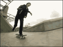 Skateboarding Close Call GIF