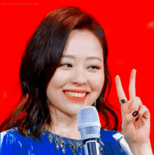 Jane Zhang Liangying Funny Face GIF - Jane Zhang Liangying Funny Face Peace GIFs