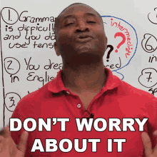Dont Worry About It James GIF - Dont Worry About It James Engvid GIFs