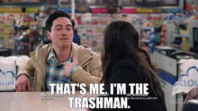 Superstore Jonah Simms GIF - Superstore Jonah Simms Thats Me Im The Trashman GIFs