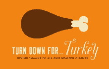Turn Down For Turkey GIF - Turn Down For Turkey Turkey Dinner GIFs