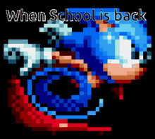 Sonic School Is Back GIF - Sonic School Is Back Run GIFs